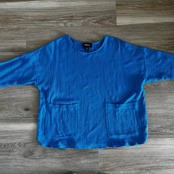 Jones & Co. - NWOT Cotton Gauze Summer Blouse size XL - Picture 9 of 10